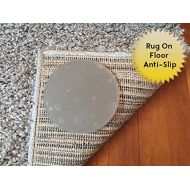 Carpet Anchor Sticky Discs Non-Slip Rug Pads for Rug-ON-Floor Anti-Slip. Rug Stickers. No Residue. 8 Pack. Limits Medium/Large Rugs/Exercise/Door Mats from Moving On Floors