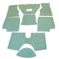 Carrelli Triumph TR4A TR5 TR6 TR250 Complete Carpet Felt Set for Sound Proofing