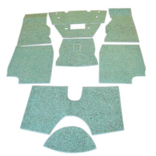  Carrelli Triumph TR4A TR5 TR6 TR250 Complete Carpet Felt Set for Sound Proofing