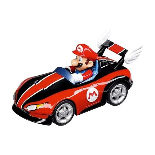  Carrera Pull & Speed 15813016 Official Licensed Kids Toy Car Pull Back Vehicle for Ages 3 and Up - Mario Kart Mario / Wild Wing Mario / Mach 8 Mario