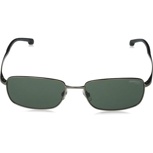  Carrera Men's 8043/S Rectangular Sunglasses, Silver/Green, 56mm, 18mm