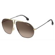 Carrera Sunglasses (Safilo Group) Bound/S Pilot Sunglasses, Black Gold/Brown Gradient, 62 mm