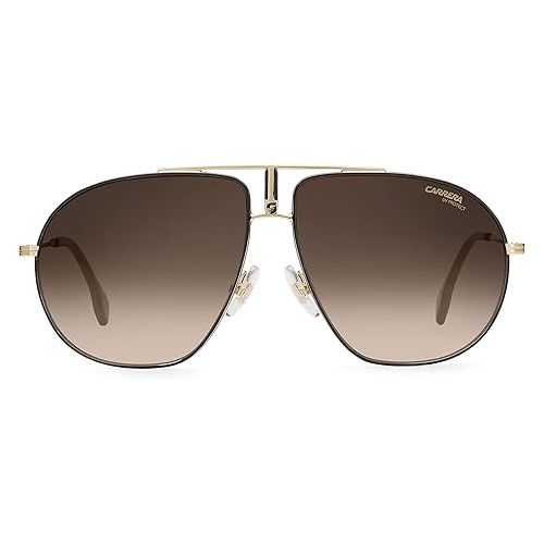  Carrera Sunglasses (Safilo Group) Bound/S Pilot Sunglasses, Black Gold/Brown Gradient, 62 mm