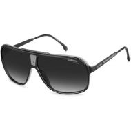 Carrera Men's Grand Prix 3 Rectangular Sunglasses, Black/Grey Shaded, L