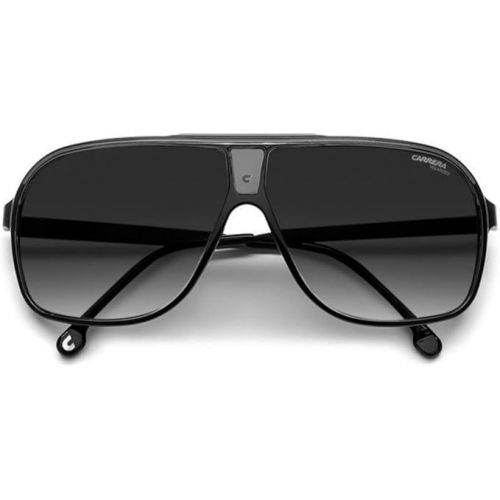  Carrera Men's Grand Prix 3 Rectangular Sunglasses, Black/Grey Shaded, L