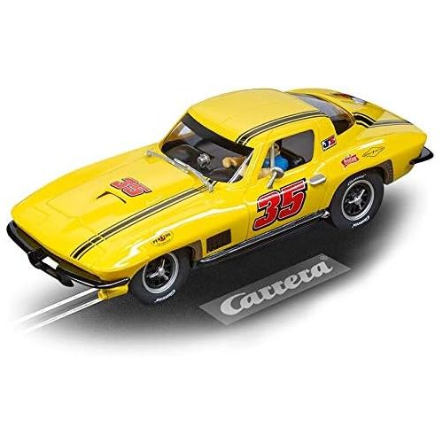  [아마존베스트]Carrera 30906 Chevrolet Corvette Sting Ray #35 Digital 132 Slot Car Racing Vehicle 1:32 Scale