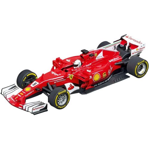  [아마존베스트]Carrera USA 20030842 Digital 132 Ferrari SF70H S.Vettel No.5 Slot Car Racing Vehicle, Red