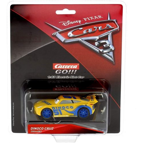  Carrera 64083 GO!!! Disney/Pixar Cars 3 Dinoco Cruz Slot Car Racing Vehicle,Multi