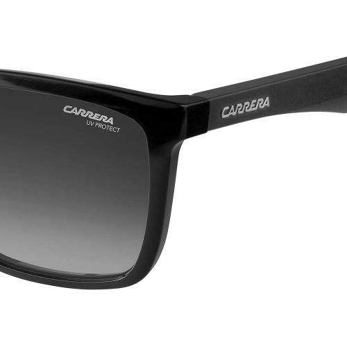  Carrera Mens Ca5041s Rectangular Sunglasses, BlackDark Gray Gradient, 56 mm