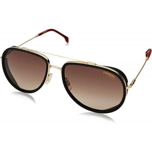  Carrera Mens 166s Aviator Sunglasses, Gold RED, 59 mm