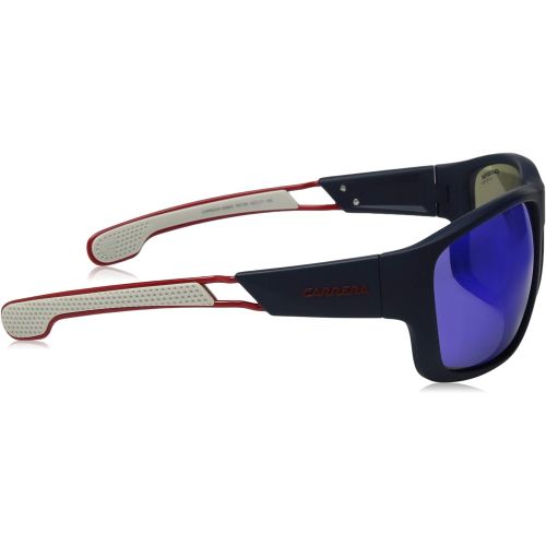  Carrera Mens 4006s Wrap Sunglasses, Matte Black, 63 mm