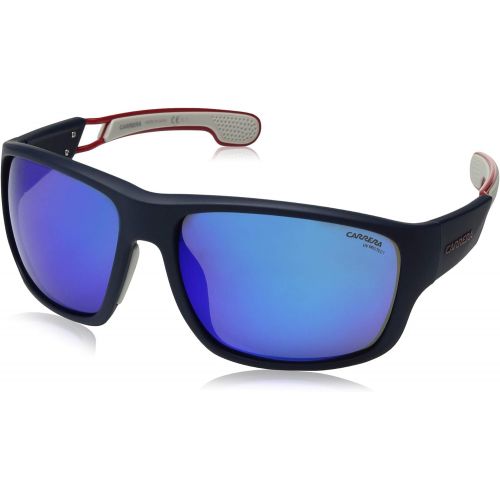  Carrera Mens 4006s Wrap Sunglasses, Matte Black, 63 mm