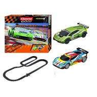 Carrera GO!!! Photo Finish Slot Car Race Track - 1:43 Scale Analog System - Includes 2 Cars: Lamborghini and Ferrari and 2 Controllers - Electric-Powered Set for Ages 8 and Up