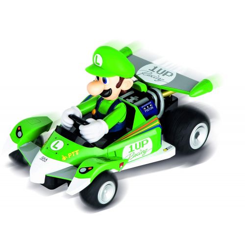  Carrera RC 200991 Official Licensed Mario Kart Luigi Circuit Special 1:18 Scale 2.4 GHZ Remote Control Car with Rechargeable LifePO4 Battery - Kids Toys BoysGirls