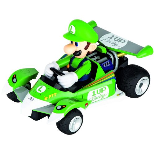  Carrera RC 200991 Official Licensed Mario Kart Luigi Circuit Special 1:18 Scale 2.4 GHZ Remote Control Car with Rechargeable LifePO4 Battery - Kids Toys BoysGirls