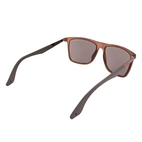  Carrera CA5018S Rectangular Sunglasses, Matte Brown