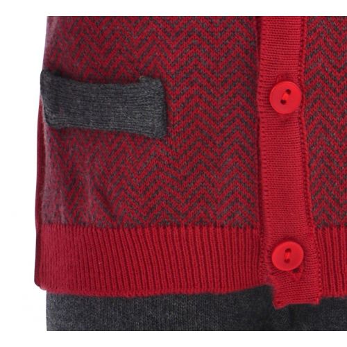  Carriage Boutique Baby Boys Lovey 2pc. Legging Set - Red & Maroon Sweater