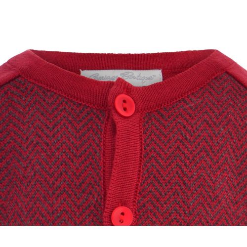  Carriage Boutique Baby Boys Lovey 2pc. Legging Set - Red & Maroon Sweater
