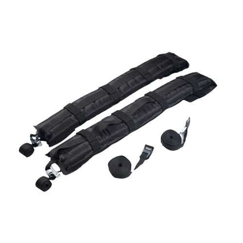  Baoblaze Pack of 2 Car Soft Roof Rack Travel Luggage Snowboard Carrier Bars Self Inflatable