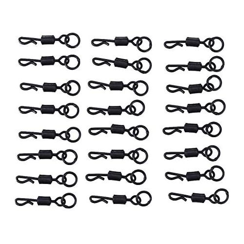  [아마존베스트]Carry Stone 25 Piece Q-shaped swivel for carp fishing tackle quick release connector (25pcs) Durable and useful