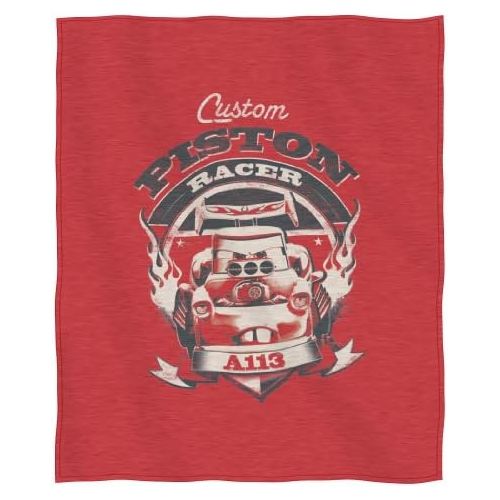 디즈니 Cars Piston Racer Throw, 50 x 60, Sweatshirt Blanket