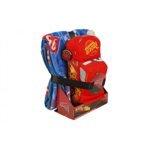  Cars 3 Pillow Hugger and Plush Throw Set Mcqueen Pillow