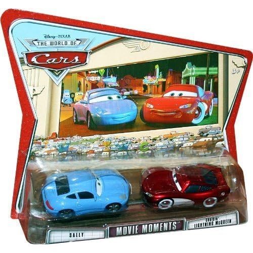  Movie Moments SALLY AND CRUISIN LIGHTNING MCQUEEN Disney / Pixar CARS 1:55 Scale Die Cast Vehicle 2 Pack