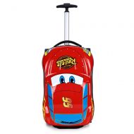 Cars Kids Suitcase Car Design Toddler 3D Carry On Travel Luggage Hard Shell Suitcase Carryon for School Boys Girls (red)