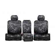 CarsCover Front Seats: ShearComfort Custom Moon Shine Seat Covers for Toyota Tundra (2014-2019) in Harvest Moon Camo Solid for 40/20/40 w/Folddown Center Console and 3 Adjustable Headrests