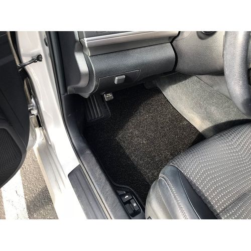  CarsCover Custom Fit 2015-2017 Toyota Camry Front and Rear Carpet Car Floor Mats Heavy Cushion Ultramax Asphalt Black