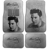 CarsCover Elvis Presley Carpet Car SUV Truck Floor Mats 4 Pieces Custom Print Design - Gray