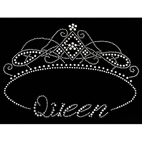  CarsCover Royal Queen Crown Crystal Diamond Bling Rhinestone Studded Carpet Car SUV Truck Floor Mats 4 PCS