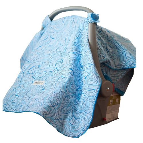  Carseat Canopy (Noa) Baby Infant Car Seat Cover W/attachment Straps and Minky Fabric