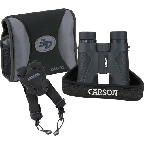  Carson 10x42mm 3D Series High Definition Waterproof Binoculars with ED Glass