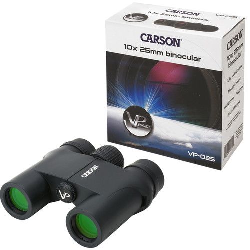  Carson 10x25 VP-025 Binoculars (Black)