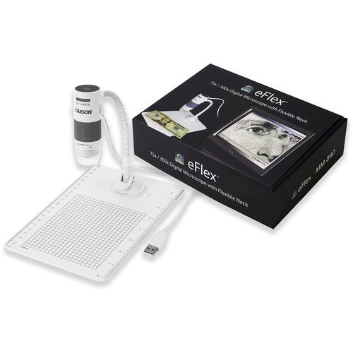  Carson MM-840 eFlex Digital Microscope (White)