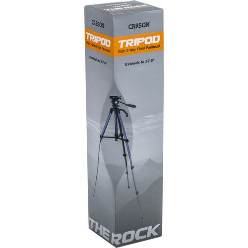  Carson TR-200 The Rock Tripod with 3-Way Pan Head