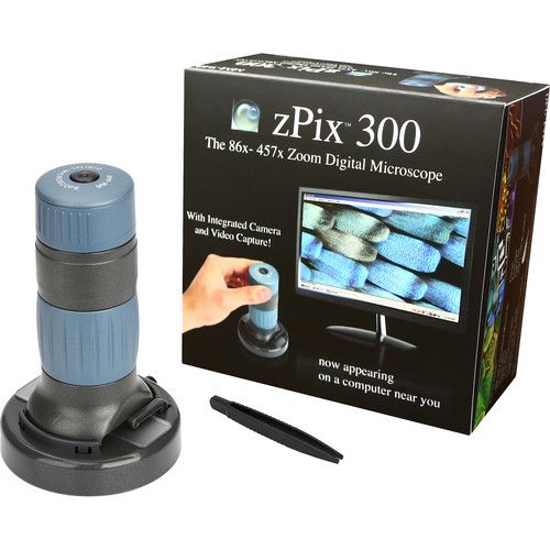  Carson MM-940 zPix 300 Digital Microscope (Blue/Black)