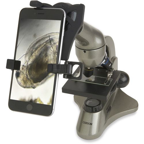  Carson MS-040 Biological Microscope & Universal Adapter for Smartphones Kit