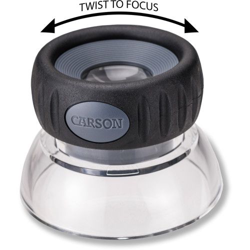  Carson LumiLoupe Plus 10.5x Focusing Stand Magnifier