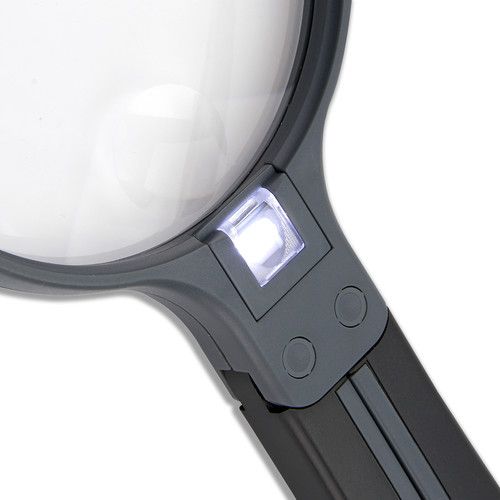  Carson HF-11 2x Split Handle Magnifier with 3.5x Power Spot