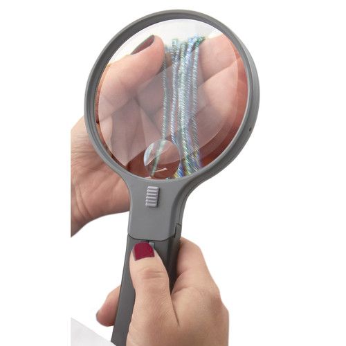  Carson HF-11 2x Split Handle Magnifier with 3.5x Power Spot