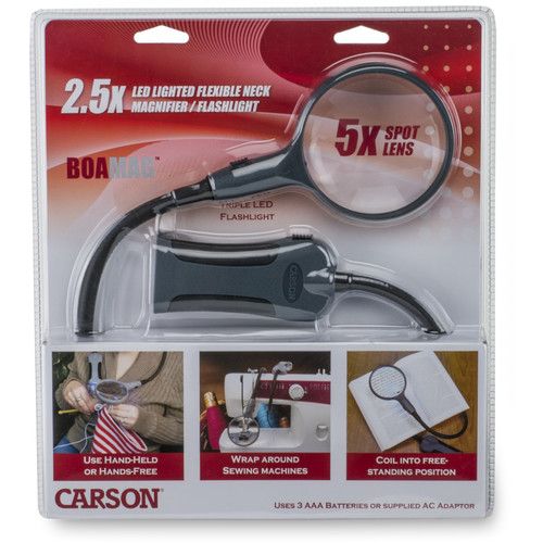  Carson SM-22 2.5x BoaMag Magnifier with 5x Power Spot