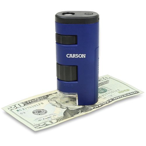  Carson MM-450 PocketMicro 20x-60x Pocket Microscope (Blue)