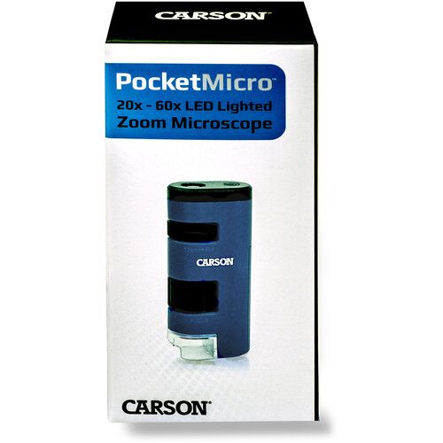  Carson MM-450 PocketMicro 20x-60x Pocket Microscope (Blue)