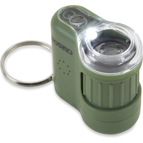  Carson MicroMini 20x Pocket Microscope (Safari Green)