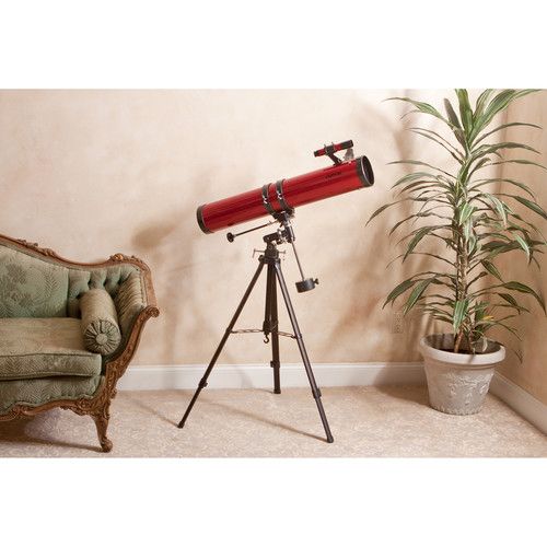  Carson RP-300SP Red Planet 114mm f/8 Reflector EQ Telescope