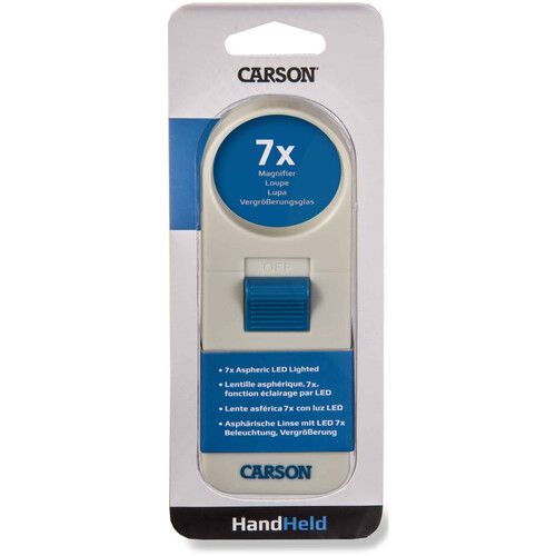  Carson SV-70 Illuminated Handheld 7x Aspheric LED Lighted Magnifier