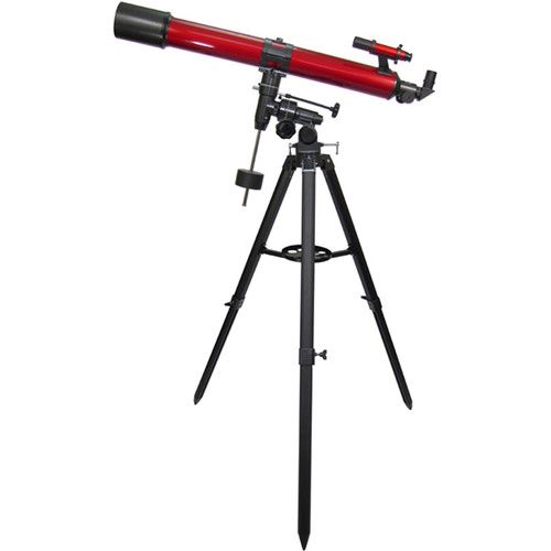  Carson RedPlanet 90mm f/11 Refractor EQ Telescope Digiscoping Kit