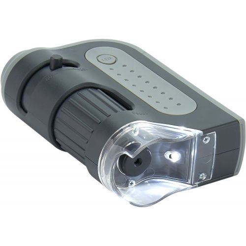  Carson MicroBrite Plus 60x-120x LED Lighted Pocket Microscope with Aspheric Lens System (MM-300 or MM-300MU)